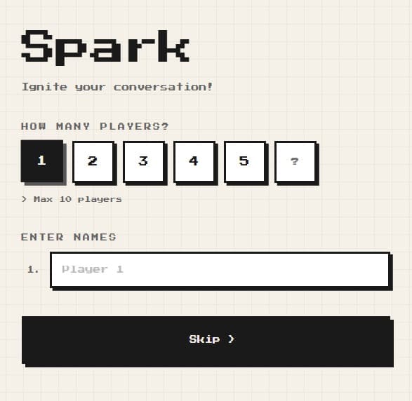Spark Convo Starter ice-breaking conversation generator by Vatalis Tech Studio